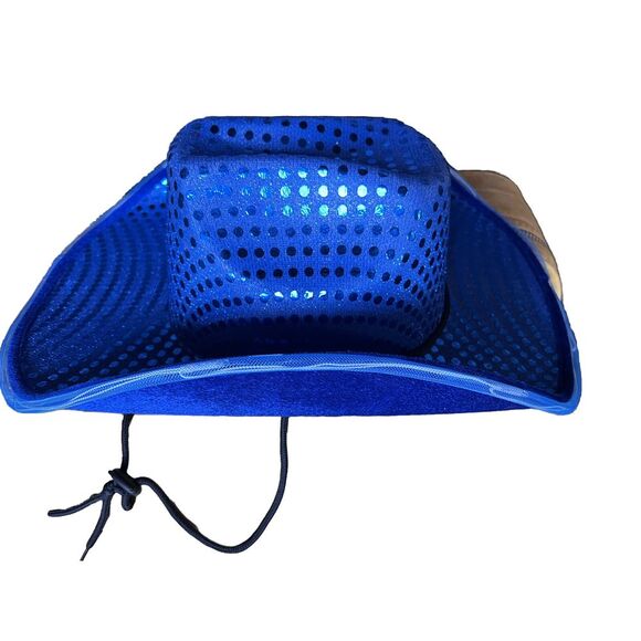 Funcredible Space Cowgirl Hat | Blue Light Up Cowboy Hat - Picture 2 of 16